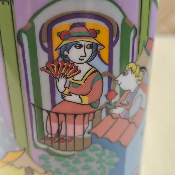 Bjørn Winblad SIGNED ROSENTHAL 6.5" VASE Women in Windows Estate Find Mint RARE - Picture 5 of 9